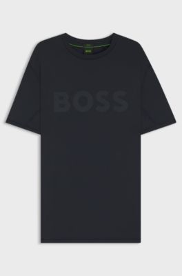 Active slim-fit T-shirt with moisture management, Dark Blue