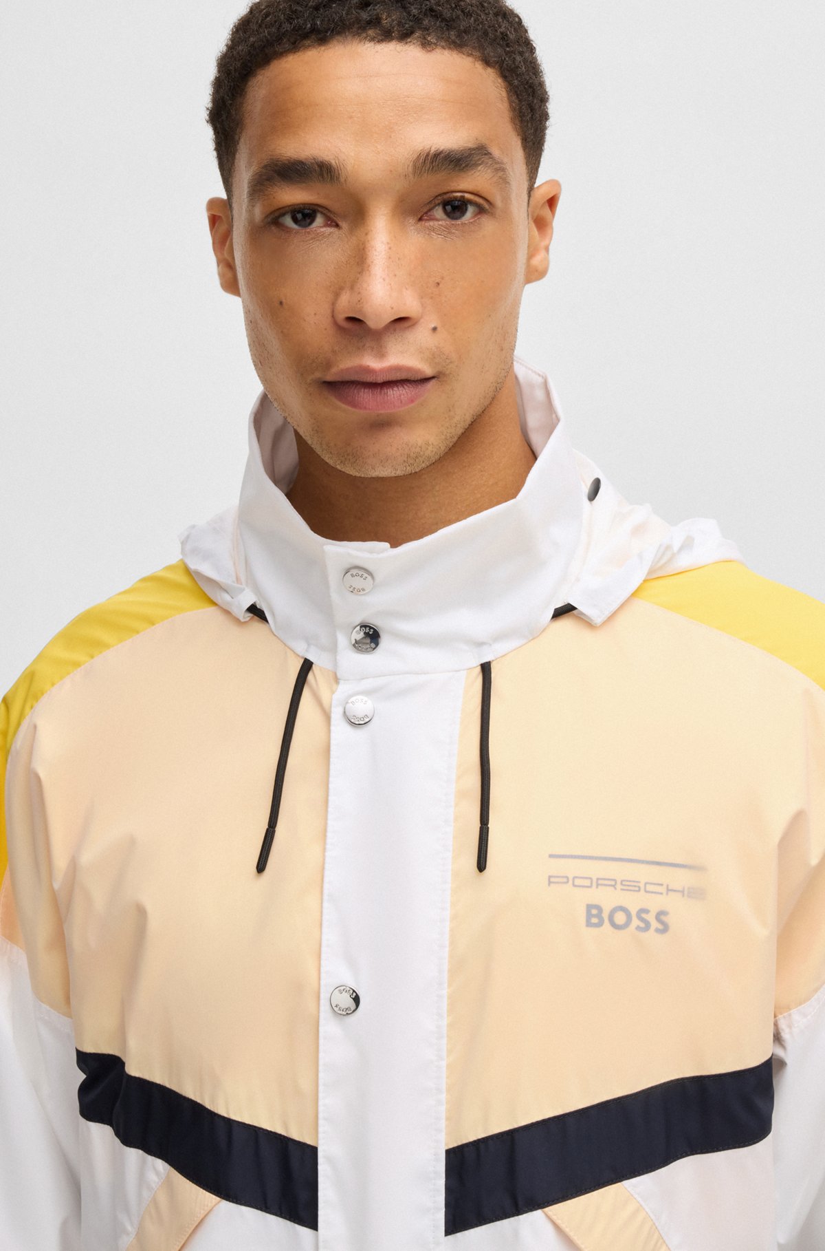 BOSS - Porsche x BOSS はっ水ジャケット カラーブロック BOSS - Porsche x BOSS はっ水ジャケット カラーブロック