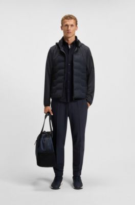 Water-repellent down jacket with lightweight wadding, Dark Blue