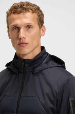 Water-repellent down jacket with lightweight wadding, Dark Blue