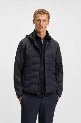Water-repellent down jacket with lightweight wadding, Dark Blue