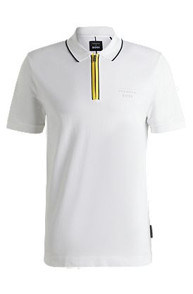 Porsche x BOSS stretch-cotton polo shirt