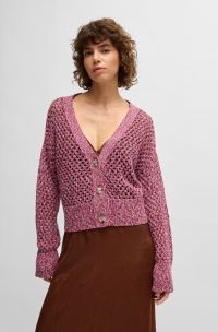 Omkeerbaar vest met open structuur, Pink