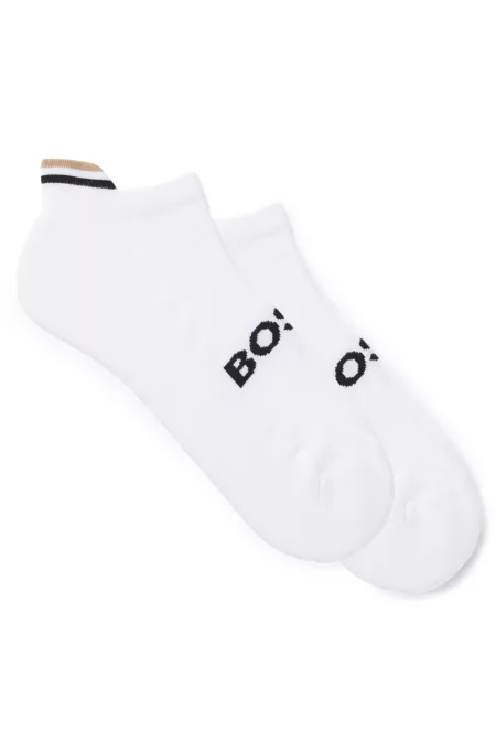 Two-pack of ankle socks with logo details