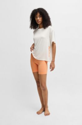 Jersey T-shirt and shorts pyjama set, Orange