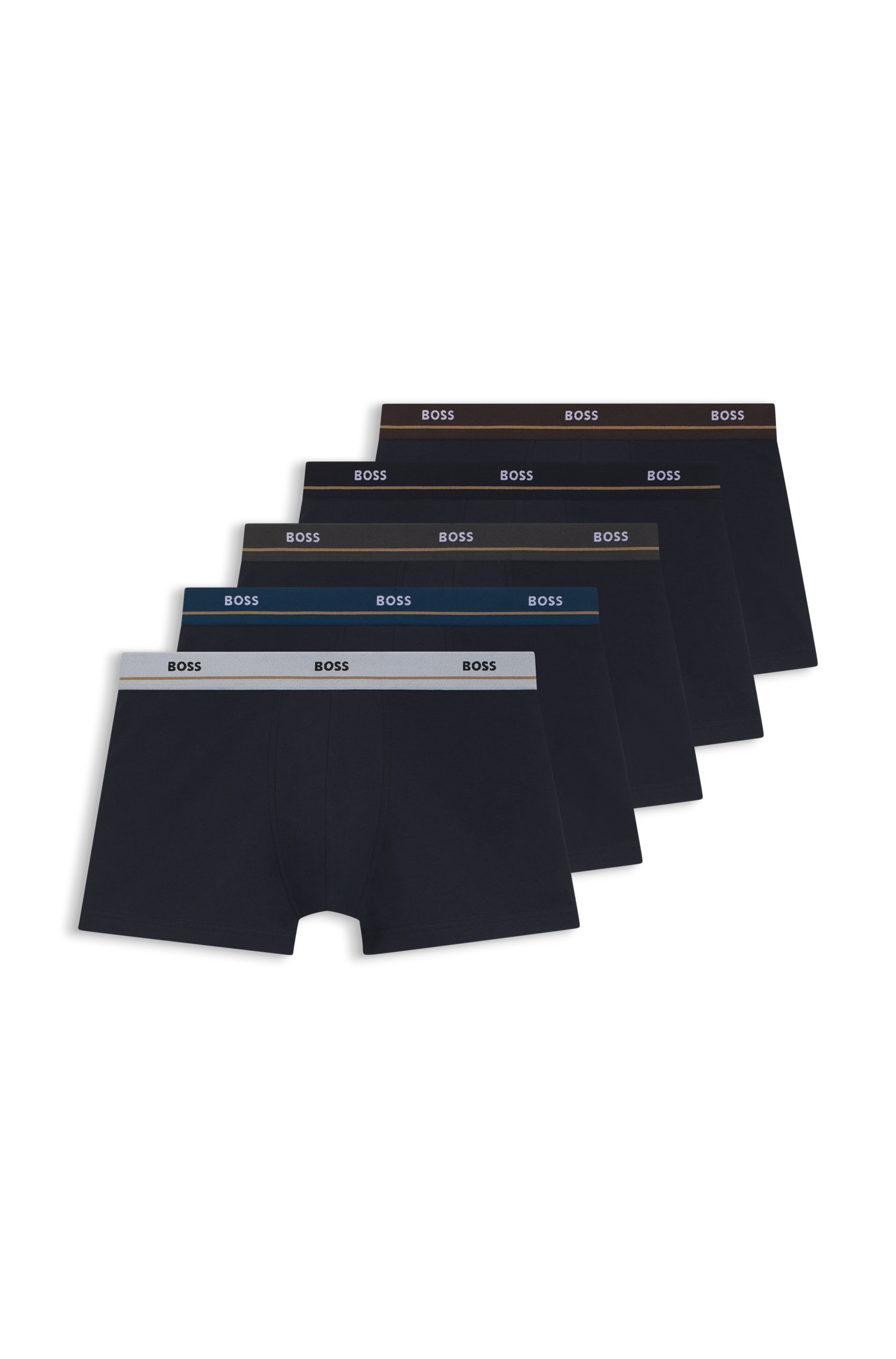 Boss Five-pack stretch-cotton trunks kalsonger herr