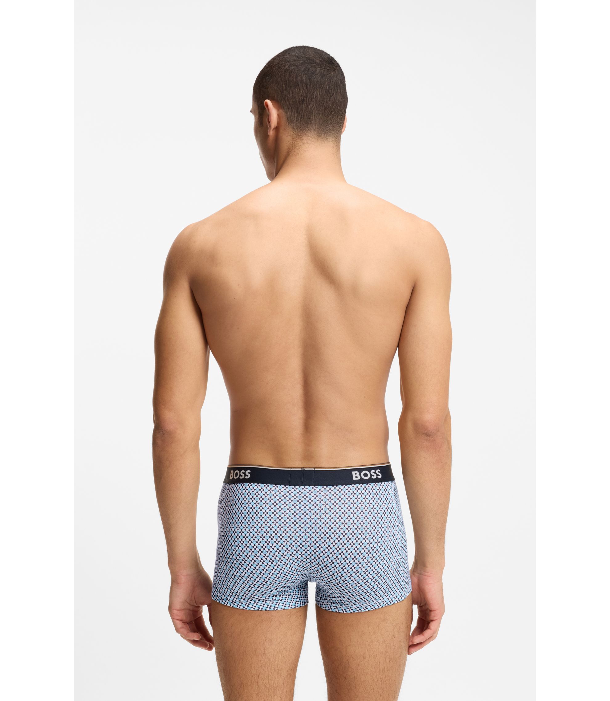 BOSS - ボクサーパンツ3枚セット ロゴウエストバンド ストレッチ