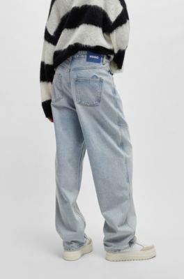 90s HUGO BOSS バギーデニムジーンズ 濃紺 W32 90s Boss 99 JEANS デニム バギーパンツ サイズ32 メンズL位