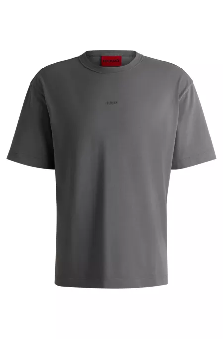 Cotton-jersey relaxed-fit T-shirt with logo print