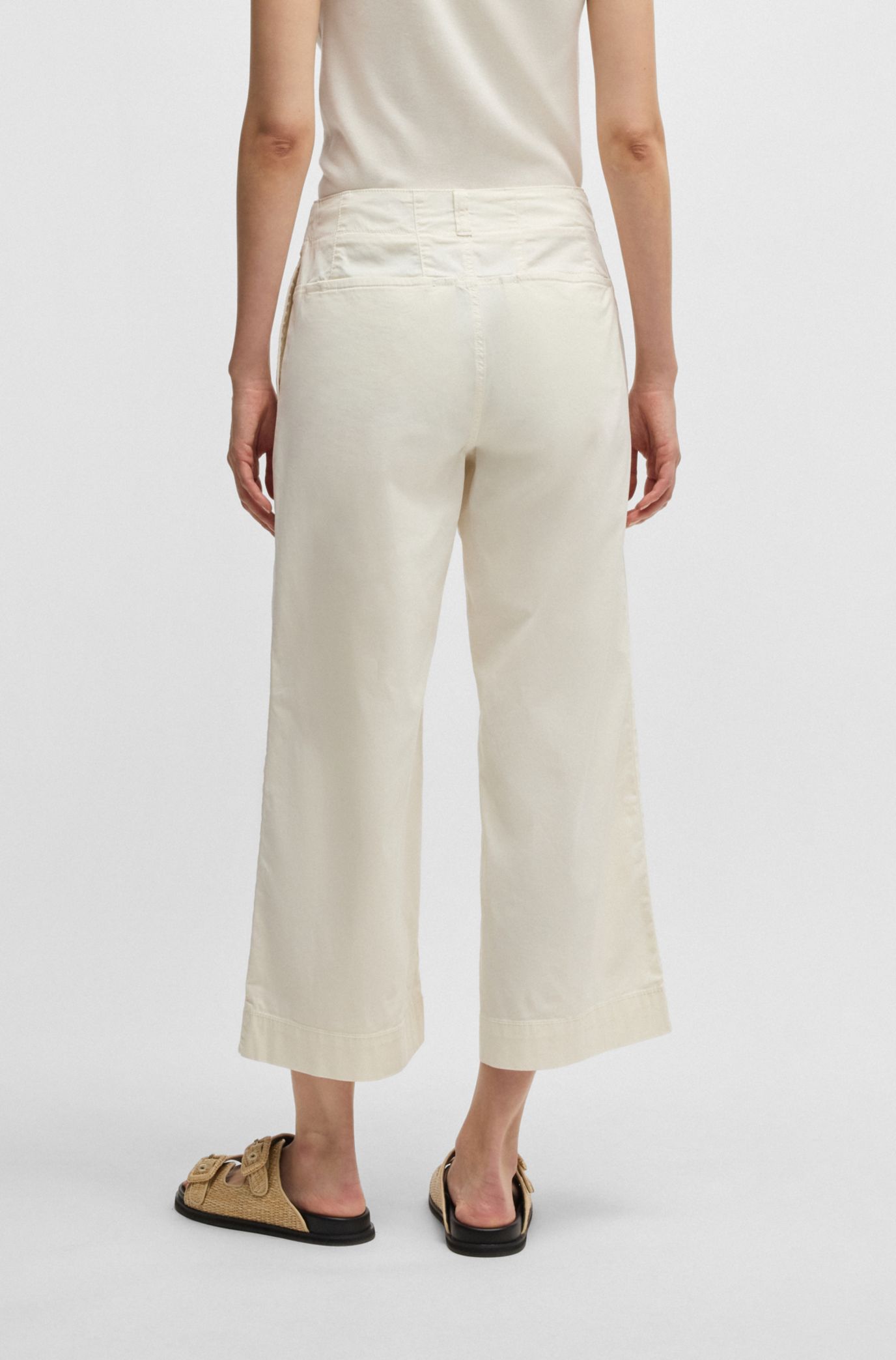 パンツ BOSS Woman Pants White 50540608 100 31cVMiNBfHL.jpg_BO30,255,255,