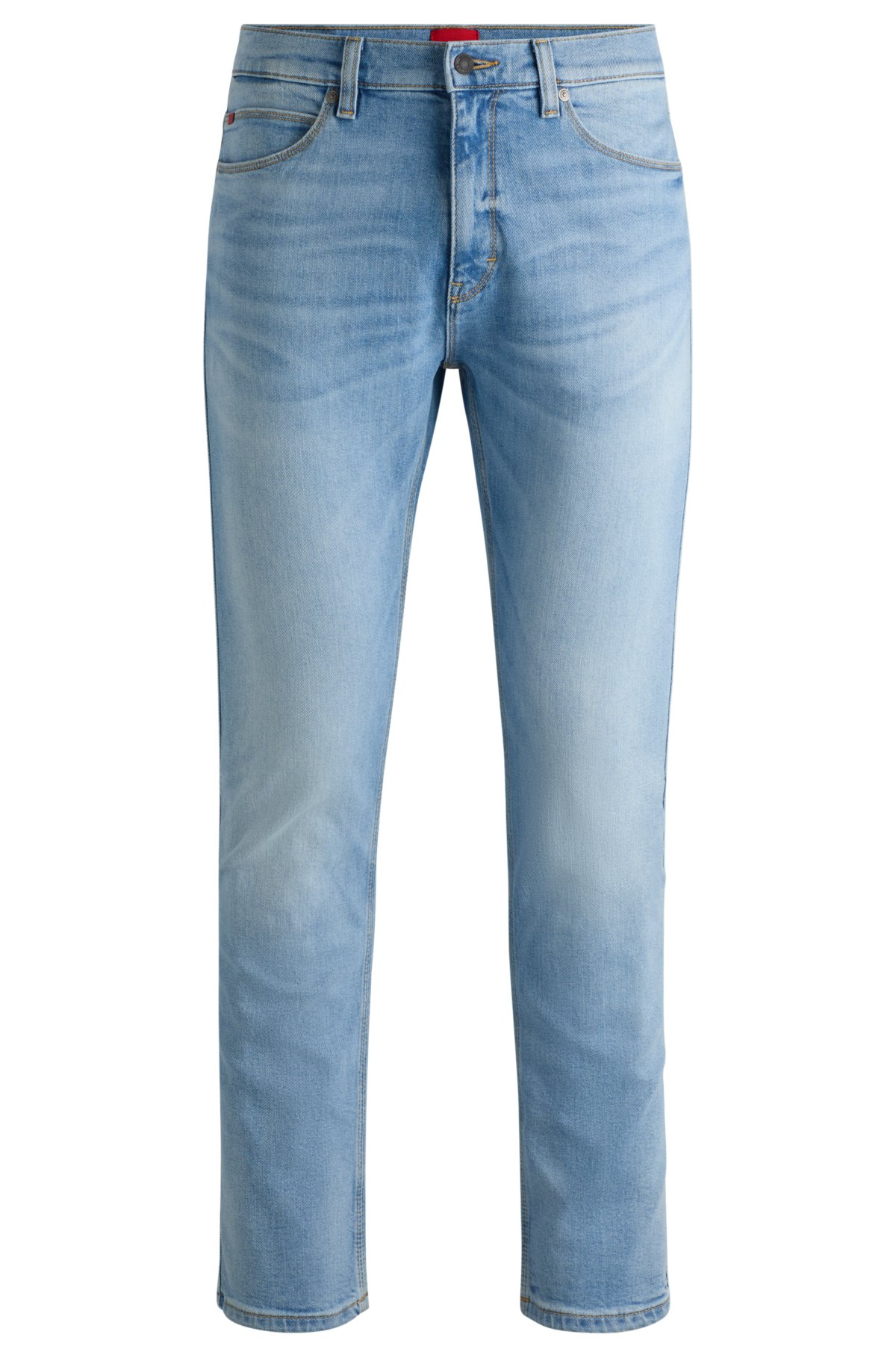 Slim-fit jeans in light-blue stretch denim, Light Blue