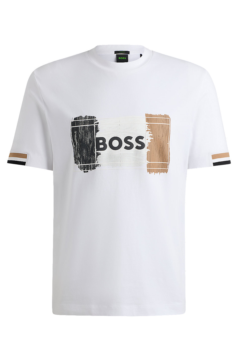 BOSS - T-Shirt aus Baumwoll-Jersey mit Signature-Artwork