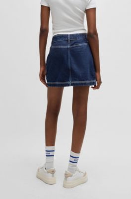 VALENTINO ダークブルー デニムミニスカート WEGO（ウィゴー）の「WEGO/【セットアップ対応商品】デニムミニ