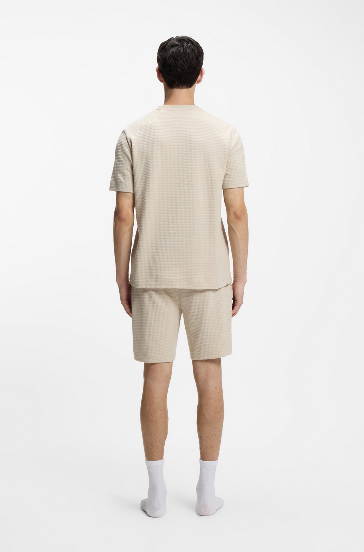 HUGO Linked T-Shirt de Pyjama, Gris, M Homme HUGO Linked T-Shirt de Pyjama, Gris, M Homme