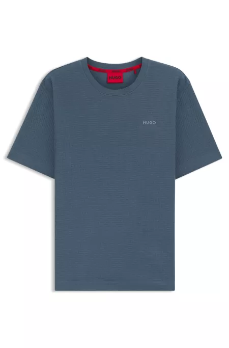 Cotton-blend pyjama top