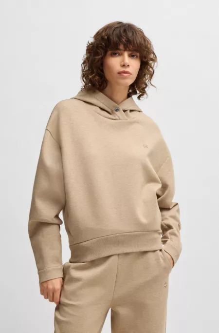 Cotton-blend hoodie with Double B monogram