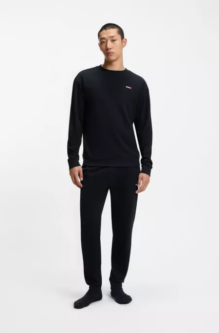 Cotton-blend sweatshirt with heart logo