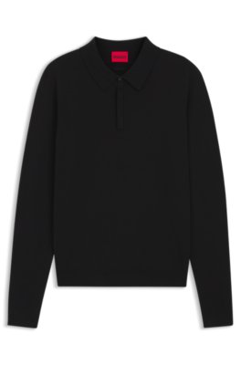 Polo Slim en maille avec logo au dos