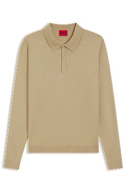 Slim-Fit Strick-Poloshirt