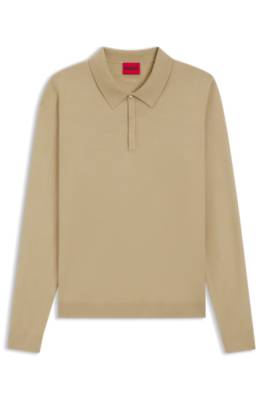 Hugo Slim-fit knit polo pikéer herr – bild 4