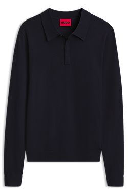Slim-fit knit polo