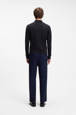 Hugo Slim-fit knit polo pikéer herr – bild 3