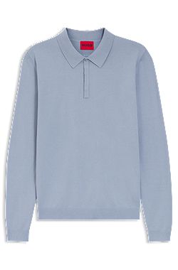Slim-fit knit polo