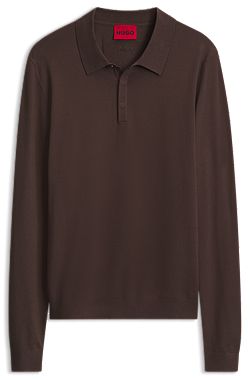 Slim-Fit Strick-Poloshirt