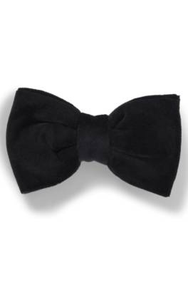 Bow tie in cotton velvet jacquard 1