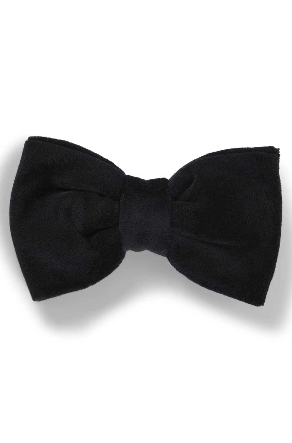 Bow tie in cotton velvet jacquard