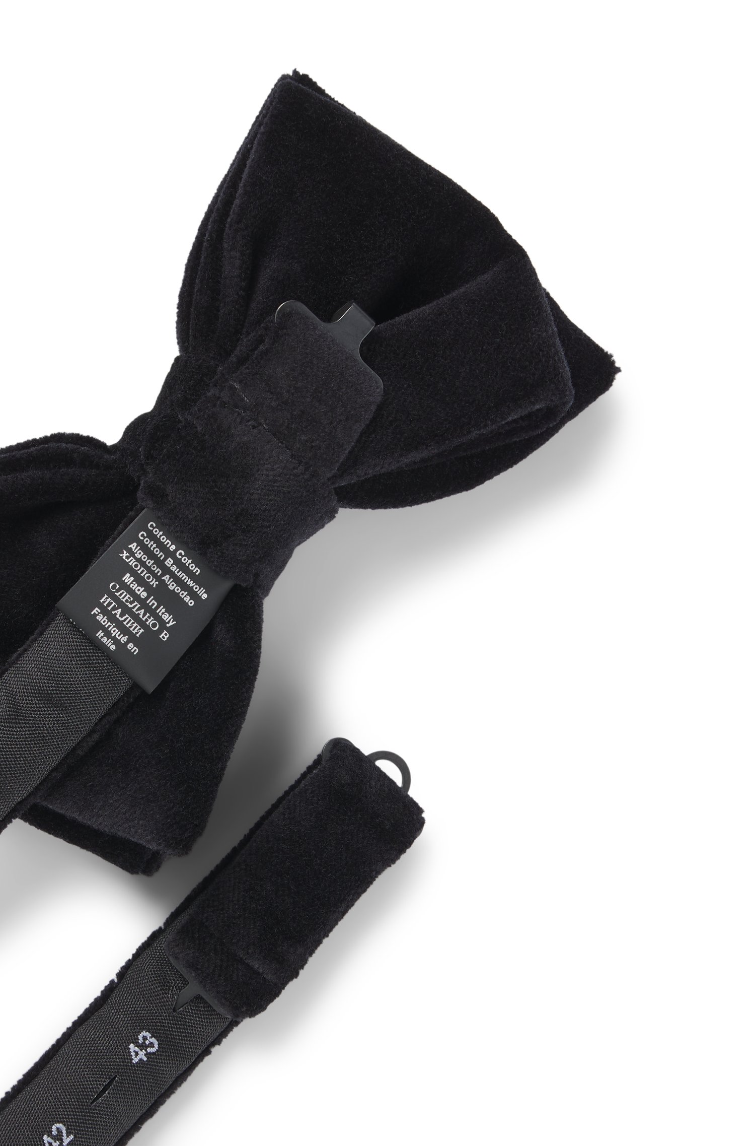 Hugo Bow tie in cotton velvet jacquard flugor herr – bild 3