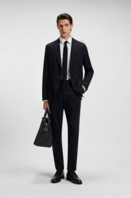 Regular-fit shirt in performance-stretch twill, White