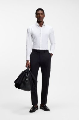 Boss Regular-fit shirt in performance-stretch twill casual skjortor herr – bild 2