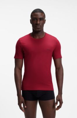 Paquete de tres camisetas de algod&oacute;n, Azul / Rojo / Blanco