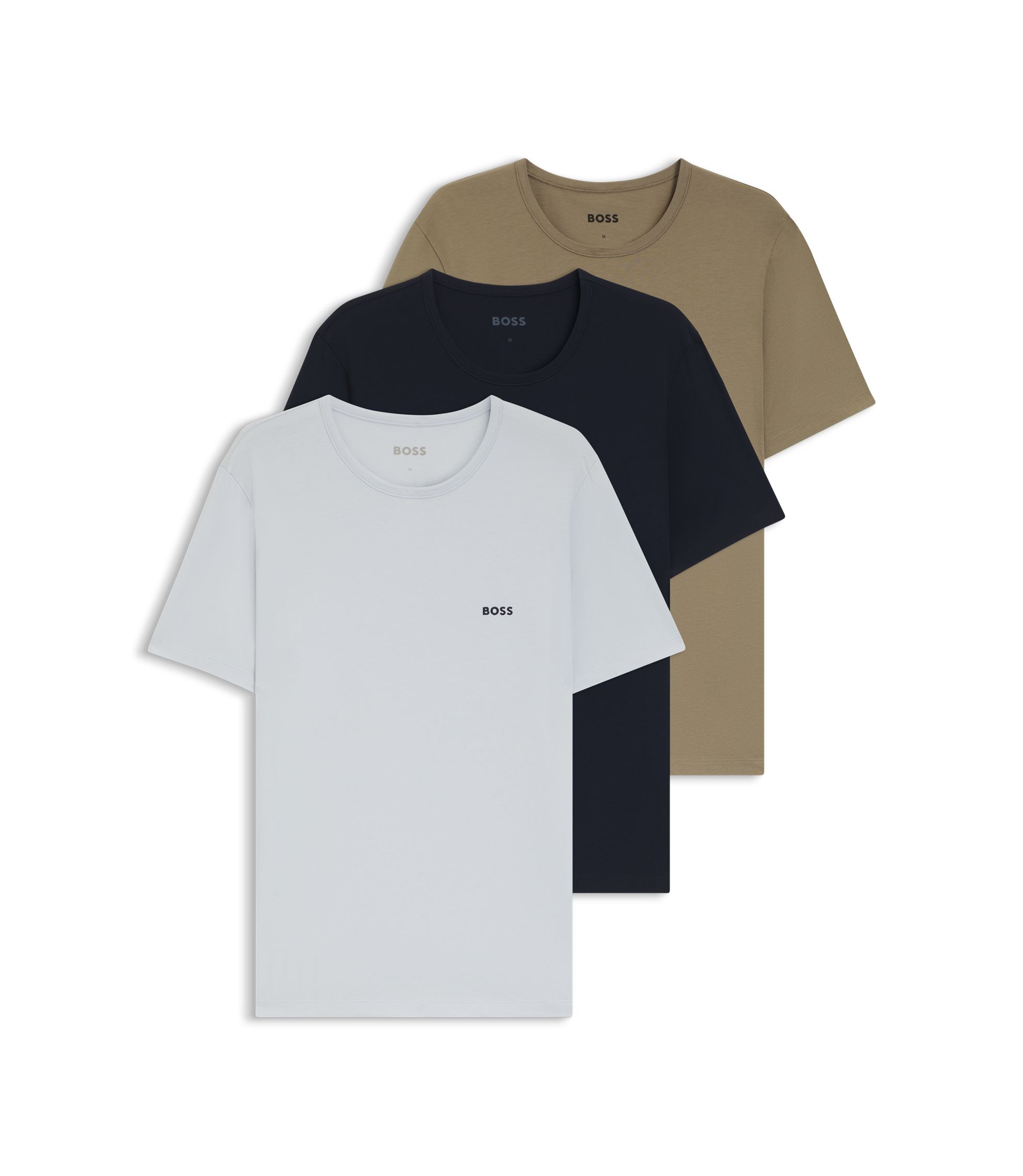 Dreierpack T-Shirts aus Baumwolle