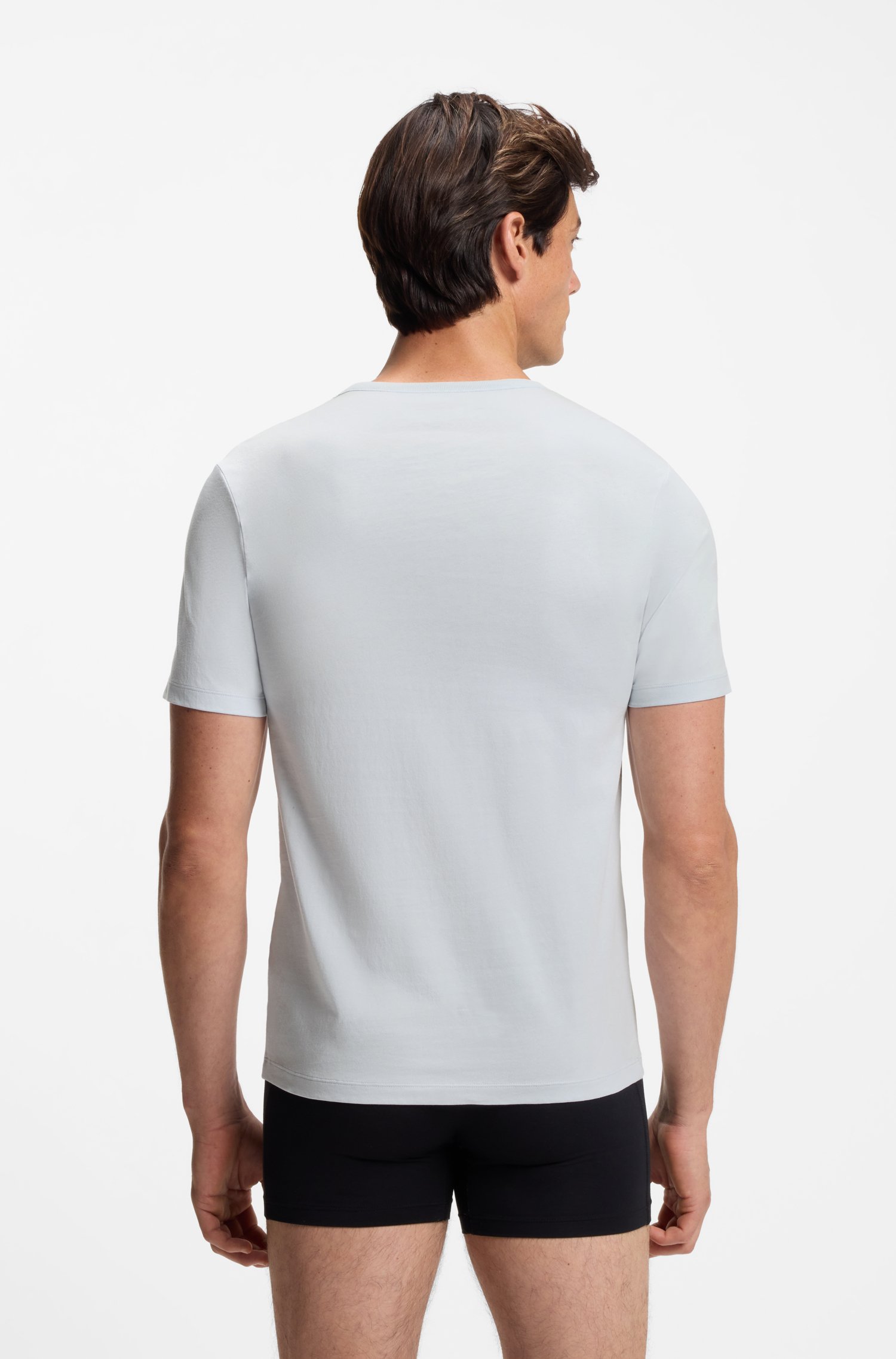 Boss Three-pack of underwear T-shirts in cotton herr – bild 2