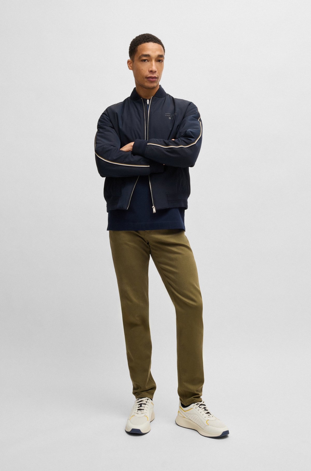 BOSS - Porsche x BOSS キャンバス ジャケット ラインディテール BOSS - Porsche x BOSS キャンバス ジャケット ラインディテール