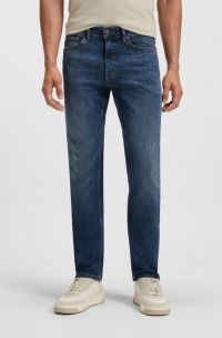 Slim-fit Delaware-jeans van donkerblauw stretchdenim, Donkerblauw