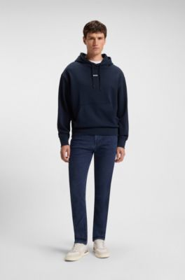 Delaware 인디고 블루 스트레치 데님 슬림 핏 진, 다크 블루