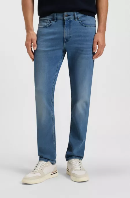 Delaware slim-fit jeans in blue super-stretch denim