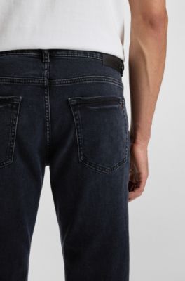 Maine regular-fit jeans in blue comfort-stretch denim, Dark Blue