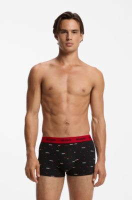 3-pack trunks, Black Patterned
