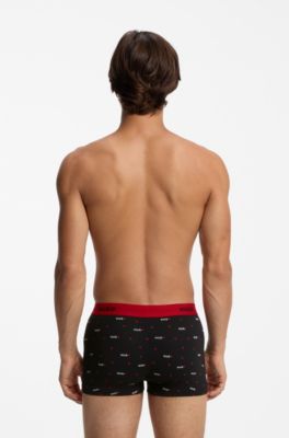 3-pack trunks, Black Patterned