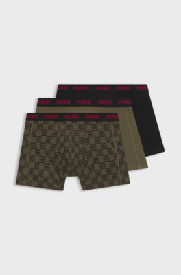 3-pack boxer briefs, Black / Dark Green
