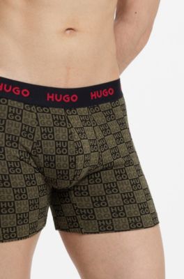 3-pack boxer briefs, Black / Dark Green