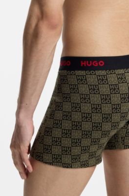 3-pack boxer briefs, Black / Dark Green