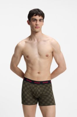 3-pack boxer briefs, Black / Dark Green