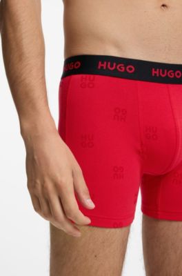 3-pack boxer briefs, Black / Red