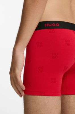 3-pack boxer briefs, Black / Red