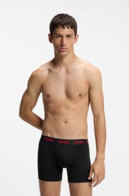 3-pack boxer briefs, Black / Red